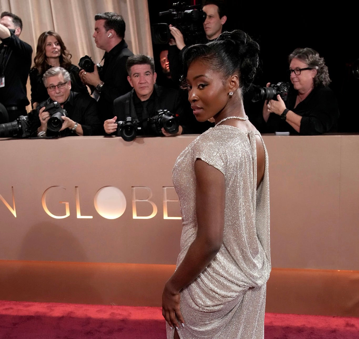 Jayme Lawson Shines at the Golden Globes — Hairstylist Shares Product Secret