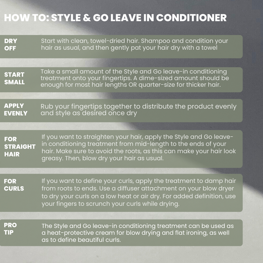 Contents Style & Go Leave-In Conditioner